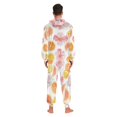 thumbnail image 4 of FORMRS Onesies Pajama for Adults Unisex Hoodie Winter Jumpsuit One Piece Sleepwear, Sizes S-2XL, Floral Orange, 4 of 7