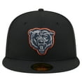 thumbnail image 2 of Men's New Era  Black Chicago Bears Color Pop 59FIFTY Fitted Hat, 2 of 5
