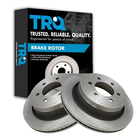 TRQ Rear Brake Rotors Set Vented Fits Select 2012-2020 Ford F-150