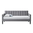 thumbnail image 5 of LuXeo Dana Twin Size Upholstered Bedroom Day Bed in Gray Fabric, 5 of 8