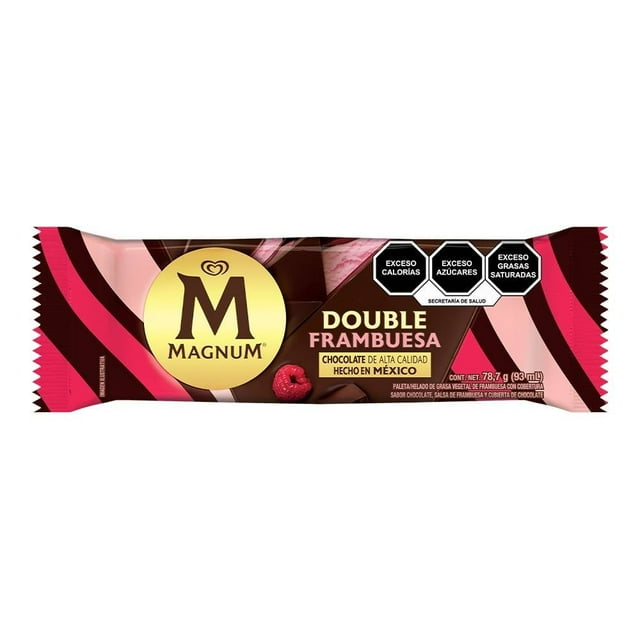 Paleta helada Magnum double frambuesa 93 ml