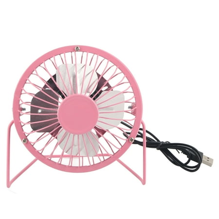

Air Circulator Silent Aluminum Blade USB Powered Mini Table Fan For Pink Blue