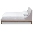 thumbnail image 3 of Baxton Studio Louvain Lit Plateforme Double Rembourré en Beige Grisâtre, 3 of 7