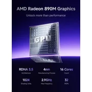 MINISFORUM N5 Pro AI NAS with AMD Ryzen AI 9 HX Pro 370, 2x SODIMM DDR5-5600MHz Slot(ECC Support), 128GB SSD, 1xHDMI+2xUSB4 Outputs, 5x HDD Slot, M.2 2230/2280/22110/U.2 slots, 5GbE+10GbE Lan Port NA