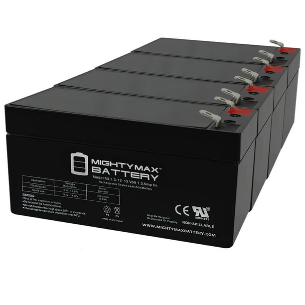 12V 1.3Ah Mercedes Benz ML / E / CL / CLS Computer Battery - 4 Pack ...