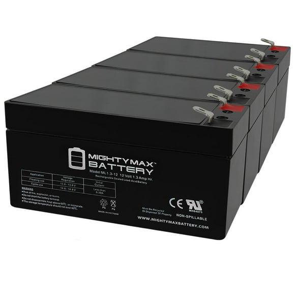 12V 1.3Ah Remplacement Battery pour XNB SN12001.3 - Pack de 4