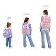 thumbnail image 6 of DAKIMOE Clear Backpacks for School Small Clear Book Bag Heavy Duty Pvc Transparent Backpack Stadium Approved See Through Book Bags, Pink Tie-Dye, 6 of 8