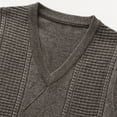 thumbnail image 3 of Bcfgryg Men's New Wear Autumn And Winter Warm Comfort Classic Business Sleeveless Casual Plush Vest V Neck Knit Solid Color Vest Vest for Men, 3 of 5