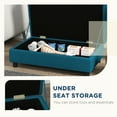 thumbnail image 4 of PawHut Pet Sofa, Dog Sofa for Small Medium Dogs with Storage, Dark Blue, 4 of 9