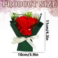 thumbnail image 3 of Small Roses Bouquet Artificial Flower - Preserved Flower Gift for Mothers - 4.3" Unique Gifts Valentine's Day,Mother's Day,Thanksgiving,Birthday,Anniversary,Artificial Flowers(Red), 3 of 6