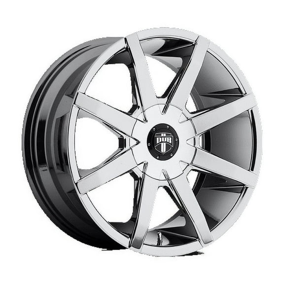 DUB 1PC Aluminum Rim S201 PUSH 22X9.5in Chrome Plated Finish, S201229597 25