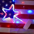 thumbnail image 4 of ​Piwvid Patriotic LED Star Light Sign – Battery/USB-Powered Indoor/Outdoor Décor for July 4th, Weather-Resistant American Flag Nightlight for Porch & Yard, 4 of 5