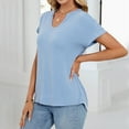 thumbnail image 4 of Youyipin Womens Summer Tops Spring Fashion Short Dolman Sleeve Shirts 2025 Fashion V Neck Outfits Going Out Tops For Women, 4 of 7