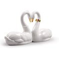 thumbnail image 2 of lladro endless love swans golden luster figurine #9304, 2 of 4