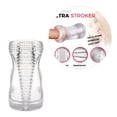 thumbnail image 1 of Masturbador manual masculino transparente TPR suave portátil textura de hilo taza de masturbación, 1 of 12
