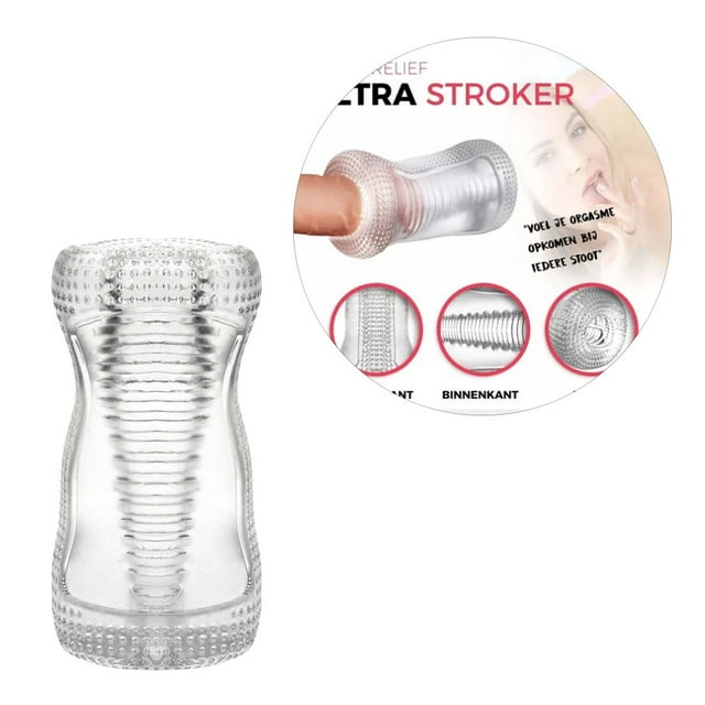 Masturbador manual masculino transparente TPR suave portátil textura de hilo taza de masturbación