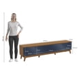 thumbnail image 4 of Mueble TV 85" Kappesberg 218cm con 3 Puertas Canela/Azul, 4 of 9