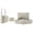 Ivory - 4-Piece, variant on Sonya 4-piece Upholstered Queen Bedroom Set Ivory