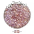 thumbnail image 1 of Cuentas de vidrio con forma de hielo a través de tinta que florecen con cuentas de oro, cuentas de vidrio hechas a mano, collar, pulsera, cadena, joyería, cuentas sueltas, accesorios, 1 of 5