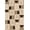 Brown, Pattern 1, variant on ODIKA 4'x6' Tan Brown Mid Century Modern Geometric Washable Area Rug Contemporary Abstract Squares Semicircles Stripes for Home Office, Under Desk, Non-Slip Chair-Friendly, Flatwoven