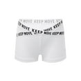 thumbnail image 3 of TTAO Girls Sports Bottoms V-front Elastic Waistband Boyshorts Gym Workout Exercise Boxer Shorts Ivory 6, 3 of 5