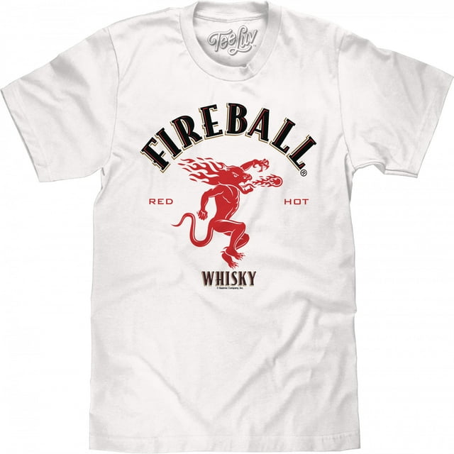 Fireball T-shirt Coloris Blanc Whisky Logo - 2Xlarge
