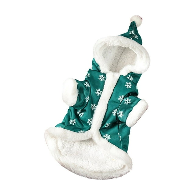 Hearth & Gear Festive Snowflake Pattern Winter Warm Coat Soft Comfortable Holiday Apparel For Small Medium Pet Clothes for Large Dogs Male Pet Clothes for Small Dogs Girl Pet Clothes for Medium Dogs