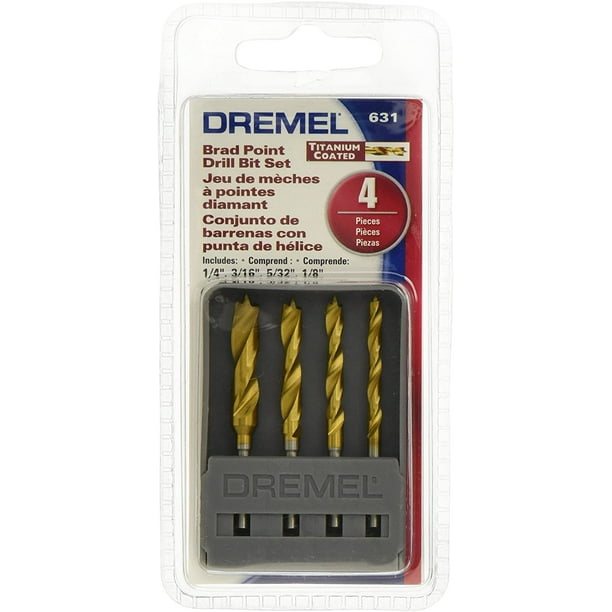 Dremel Genuine OEM Replacement Brad Point Bits 4 Pieces 631