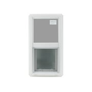 Angle View: Window Double Pane 14" x 27" Double Pane Tempered Glass Low-E PVC Frame