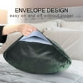 thumbnail image 4 of Yayeee Pillowcase Standard Size Set of 2 Satin Wrinkle Resistant Pillow Case, Green Forest, 4 of 7