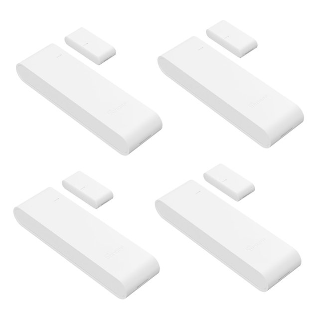 SONOFF SenseGuard DW Gen2 Sensor Zigbee para puerta y ventana, paquete de 4
