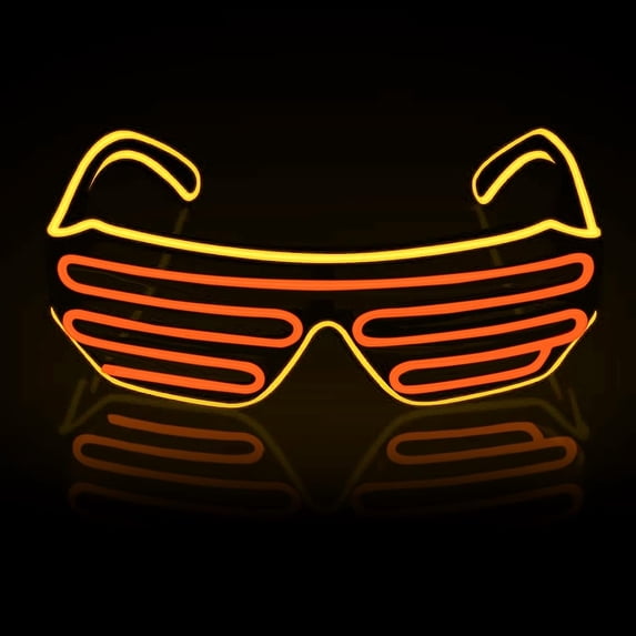 LINLIN led Light up Glasses Party,led Glasses for Adults Party, Luminous Glasses for Parties, EL Glasses Costumes for Party