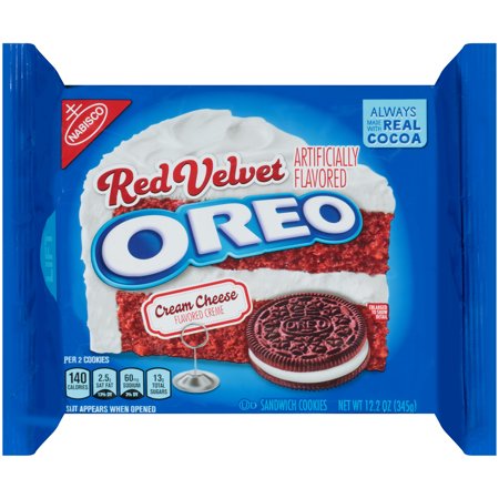 UPC 044000044541 product image for OREO Red Velvet Cream Cheese Flavored Creme Sandwich Cookies, 12.2 oz | upcitemdb.com