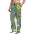 thumbnail image 2 of Disketp Cute Yoga Frogs Men'S Pajama Pants - Ultra Soft Fleece Sleep And Lounge Pants (Size: S-Xxl), 2 of 9