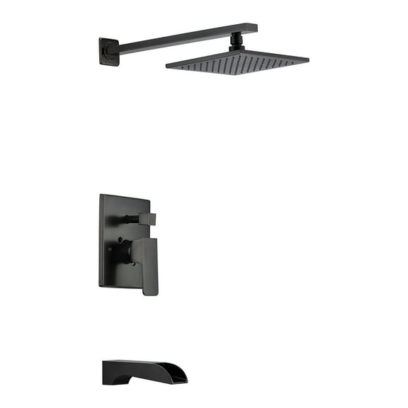 ANZZI Mezzo Series 1-Handle 1-Spray Tub and Shower Faucet in Oil-Rubbed Bronze