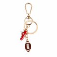 thumbnail image 1 of Ofertas Únicas 1 Pc Llaveros de Encanto de Bolso Accesorios de Moda Rojo Tono Dorado [Zapatos Estilo Fútbol 3], 1 of 5