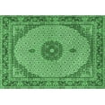 thumbnail image 1 of Ahgly Company Machine Washable Indoor Rectangle Medallion Emerald Green Traditional Area Rugs, 6' x 9', 1 of 4