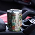 thumbnail image 4 of 30oz Multicolor Bigfoot and Text Pattern Tumblers Stainless Steel Tumbler with Lid and Straw,Vacuum Insulated Double Wall Travel Tumbler Cups Mug with Cleaning Brush for Coffee,Tea, 4 of 7