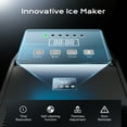 thumbnail image 2 of Coolake 100lbs/24H Commercial Under Counter Ice Maker with 33lbs Storage, Air Cooled Ice Machine, 115v, 2 of 7