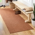 thumbnail image 2 of TOWN & COUNTRY BASICS Pax Herringbone Textured Solid Everwash® Washable Runner Area Rug, Low Pile, Non-Slip Backing, Easy Clean Pet & Family Friendly Rug, Rust, 2'5"x7'10", 2 of 15