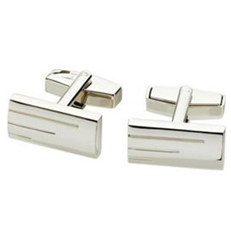 Visol VCUFF611 Janus Nickel Chrome Plated Cufflinks