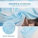 thumbnail image 4 of Divertidas cortinas de ducha de gato para baño, gato bañandose, lindo gatito tomando una ducha con patos de goma, ducha divertida, 72 "x 72", 4 of 5