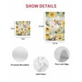 thumbnail image 7 of Sunflower Bee Kitchen Dish Towels for Drying Dishes Set of 2, Vintage Summer Botanical Farmhouse Waffle Weave Microfiber Hand Tea Bathroom Towels Quick Dry & Absorbent Towel 12x12, 7 of 7