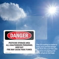 thumbnail image 6 of (2 Pack) Pesticide Storage Area OSHA Danger Sign 14 Inch X 10 Inch Vinyl Label Decal Sticker Weather Resistant, UV Protected for Workplace, Business, and Construction Site, Made in the, 6 of 7