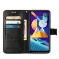 thumbnail image 3 of Galaxy A11 Phone Case, Dteck Embossed Butterfly Magnetic Flip PU Leather Wallet Foilo Case Stand Protective Cover with Hand Strap [Built-in card slots/money pocket] for Samsung Galaxy A11, Black, 3 of 5