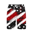 thumbnail image 6 of Gamivast Swim Trunks for Men Elastic Waist Drawstring American Flag Graphic Shorts with Pockets Quick Dry Beach Shorts Loose Fit Mid Thigh Swim Shorts Summer Vacation Wear, 6 of 6