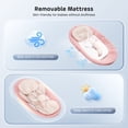 thumbnail image 5 of Doulami Electric Baby Swing for Newborn to Toddler Portable Infant Swing Rocker with Remote & APP Control & IMD Touch Panel, 5 Sway Speeds, 10 Lullabies, Pink, 5 of 15