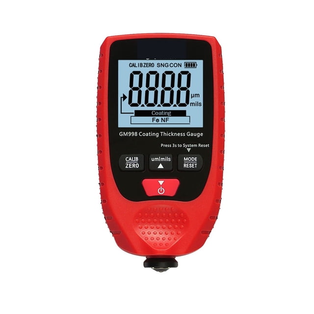 GM998 Backlight Film Thickness Gauge Car Paint Tester Coating Thickness Gauge Portable Paint Thickness Meter ,Easy to Use