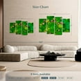 thumbnail image 4 of Elephant Stock Healthy Green Succulents Wall Art - Horizontal Multi Panel Canvas - Living Room Wall Decor - Floral And Botanical Multi Panel - Green And Red Decor - 68" x 42", 4 of 8