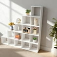 thumbnail image 3 of Ladder Cube Storage Bookcase, L-Shaped Corner Shelf, 15-Cube Organizer for Home & Office, 3 of 11